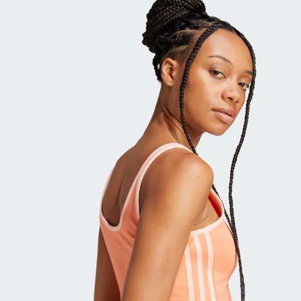 adidas Adicolor 3-Stripes Bra Top White 2XL Womens Product Image