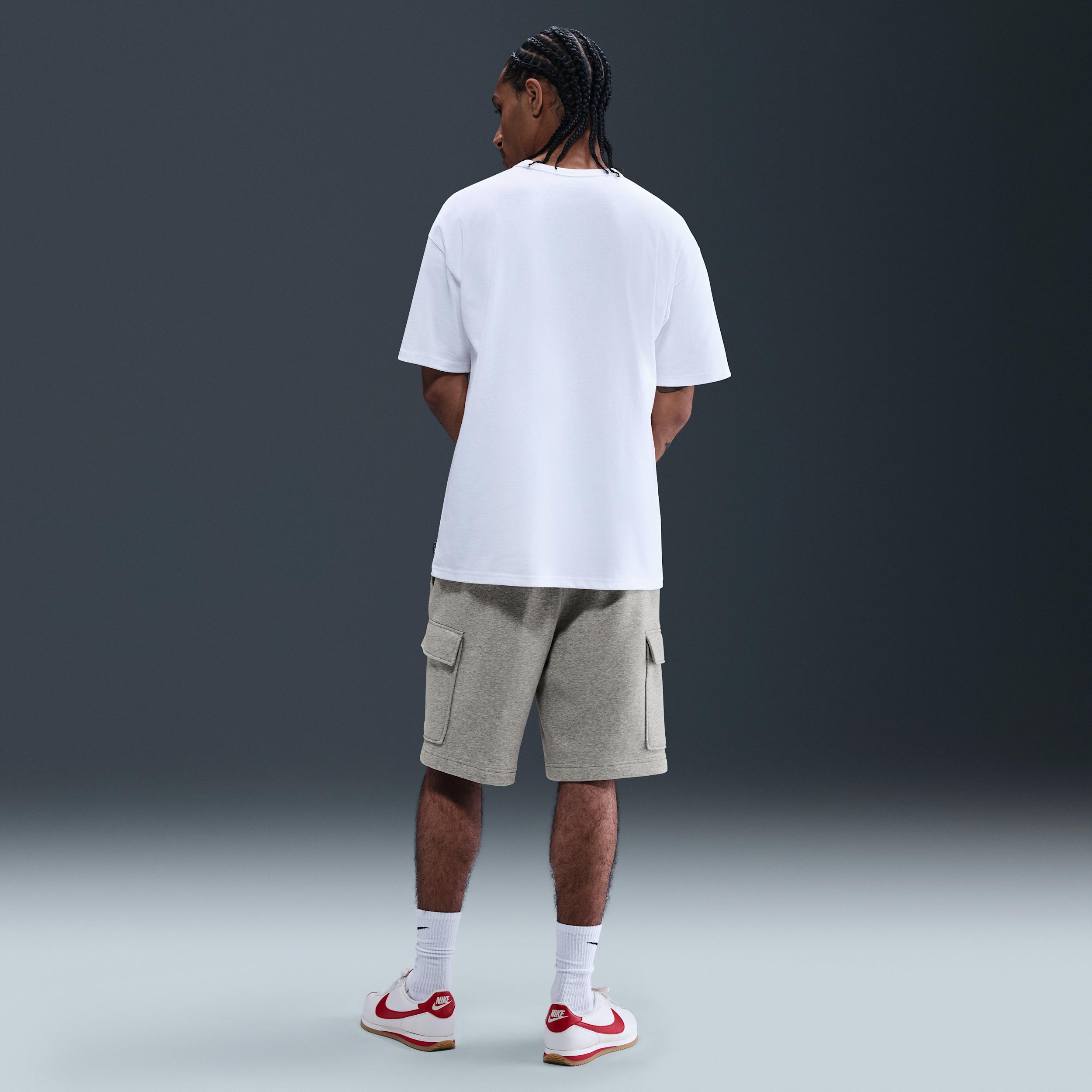 Mens Nike Club Cargo Shorts Dark Grey Grey Product Image