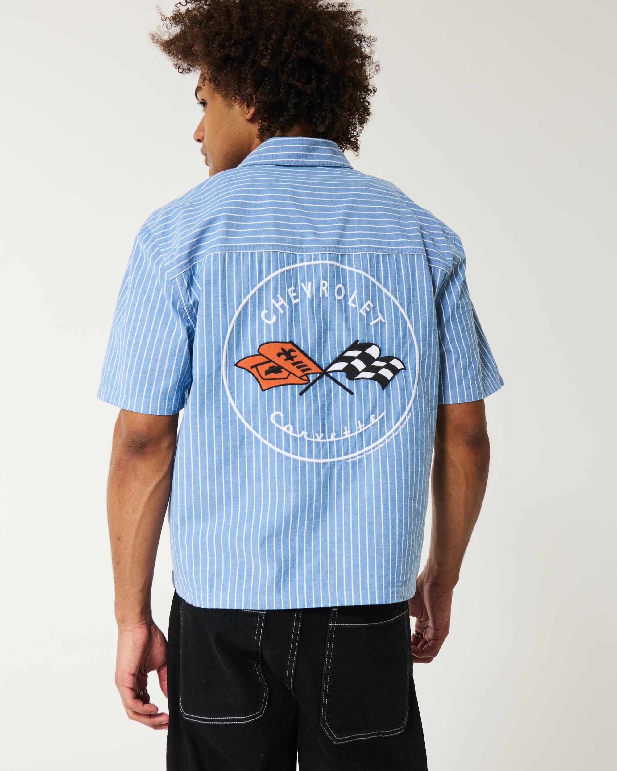 Boxy Short-Sleeve Chevrolet Corvette Graphic Shirt Product Image