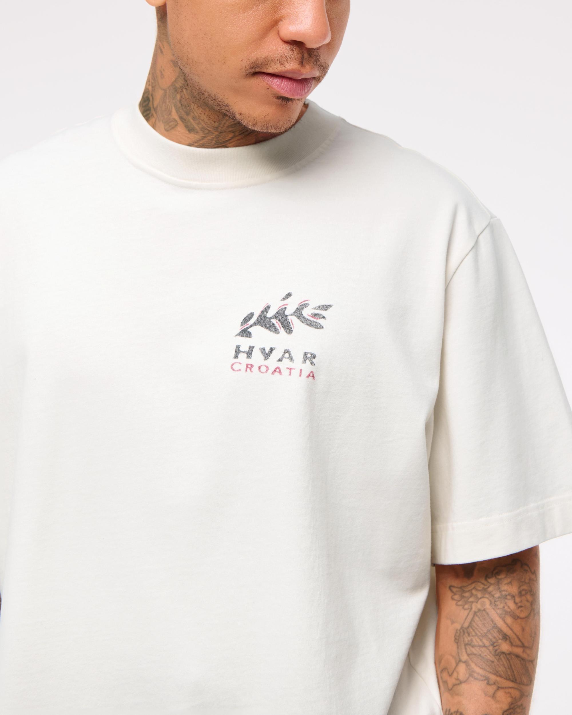 Premium Heavyweight Cropped Graphic Tee Product Image