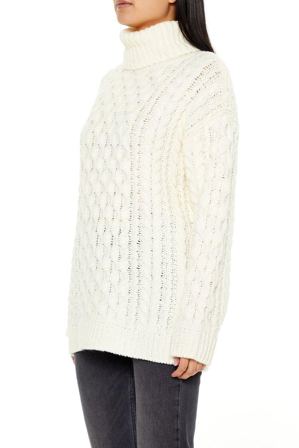 Cable Knit Turtleneck Sweater | Forever 21 Product Image