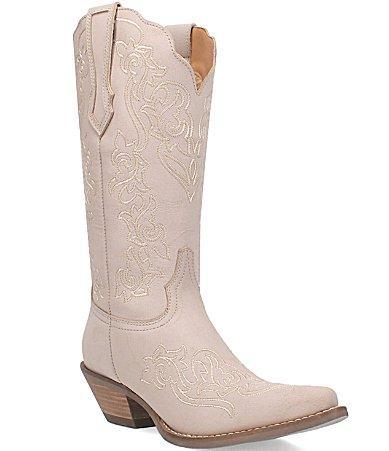 Women's Dingo Flirty N Fun Leather Western Boots, Size: 8, Pink Product Image