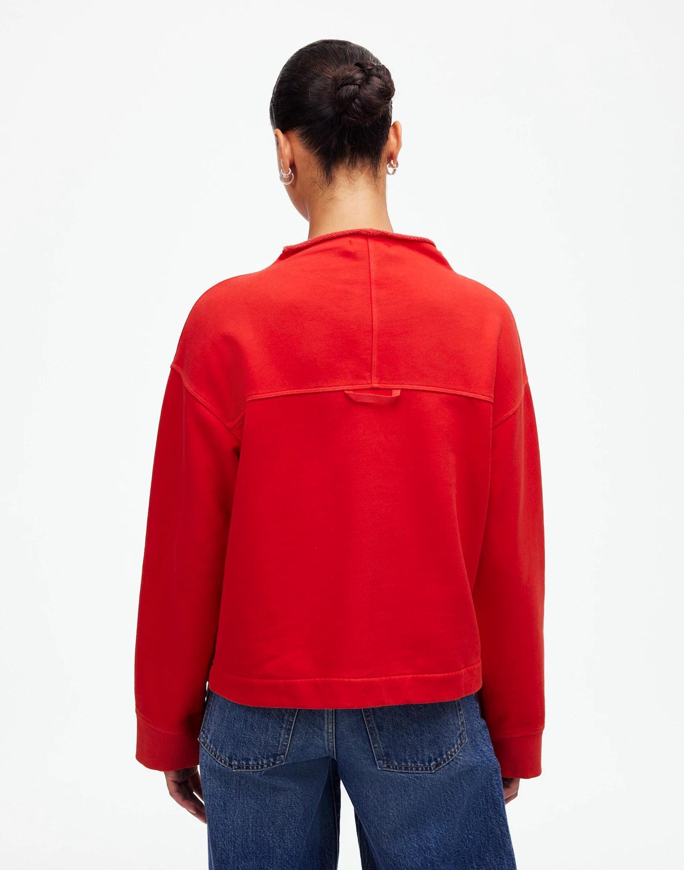 Long-Sleeve Funnel-Neck Sweatshirt Product Image