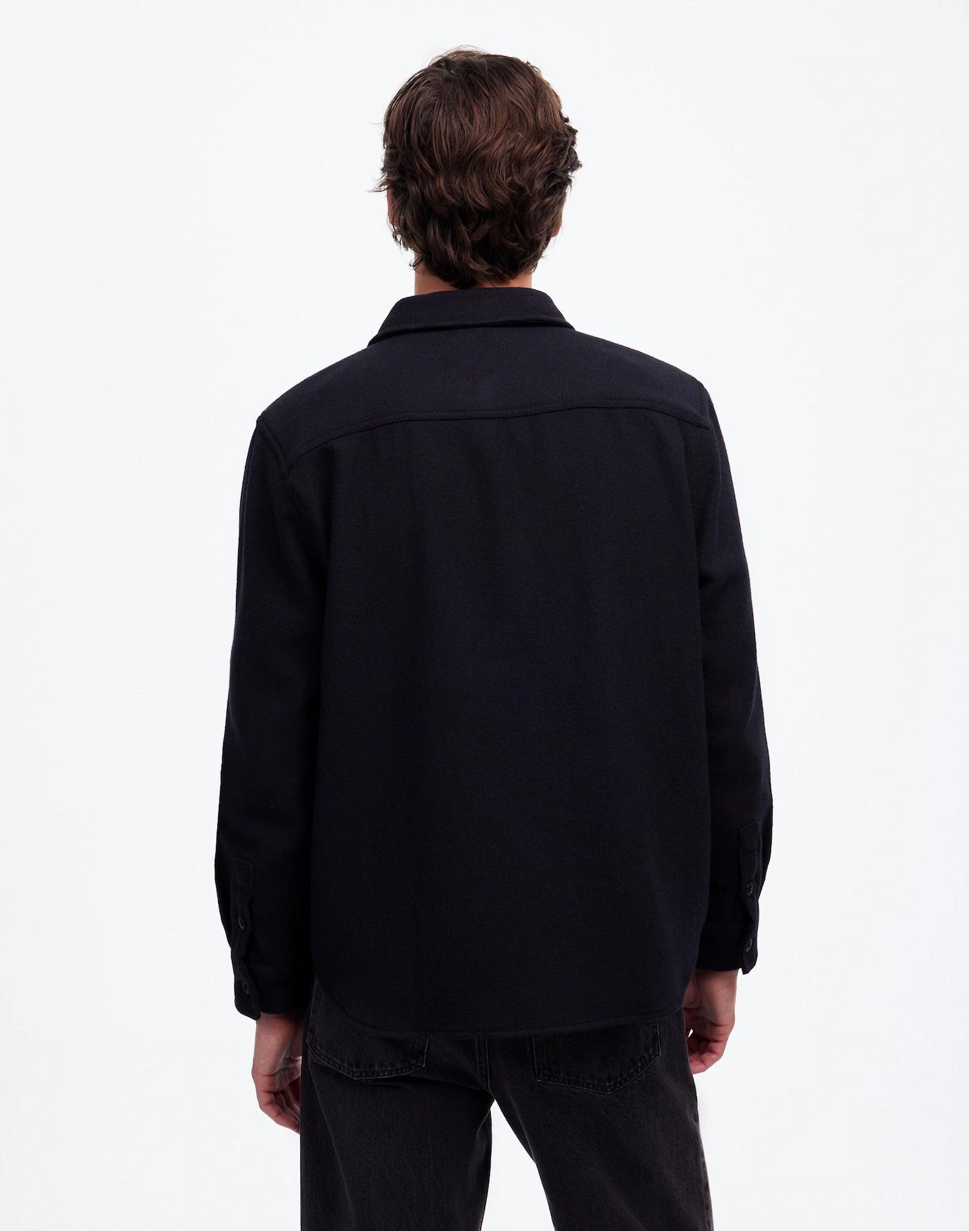 Brushed Easy Shirt-Jacket in Italian Fabric Product Image