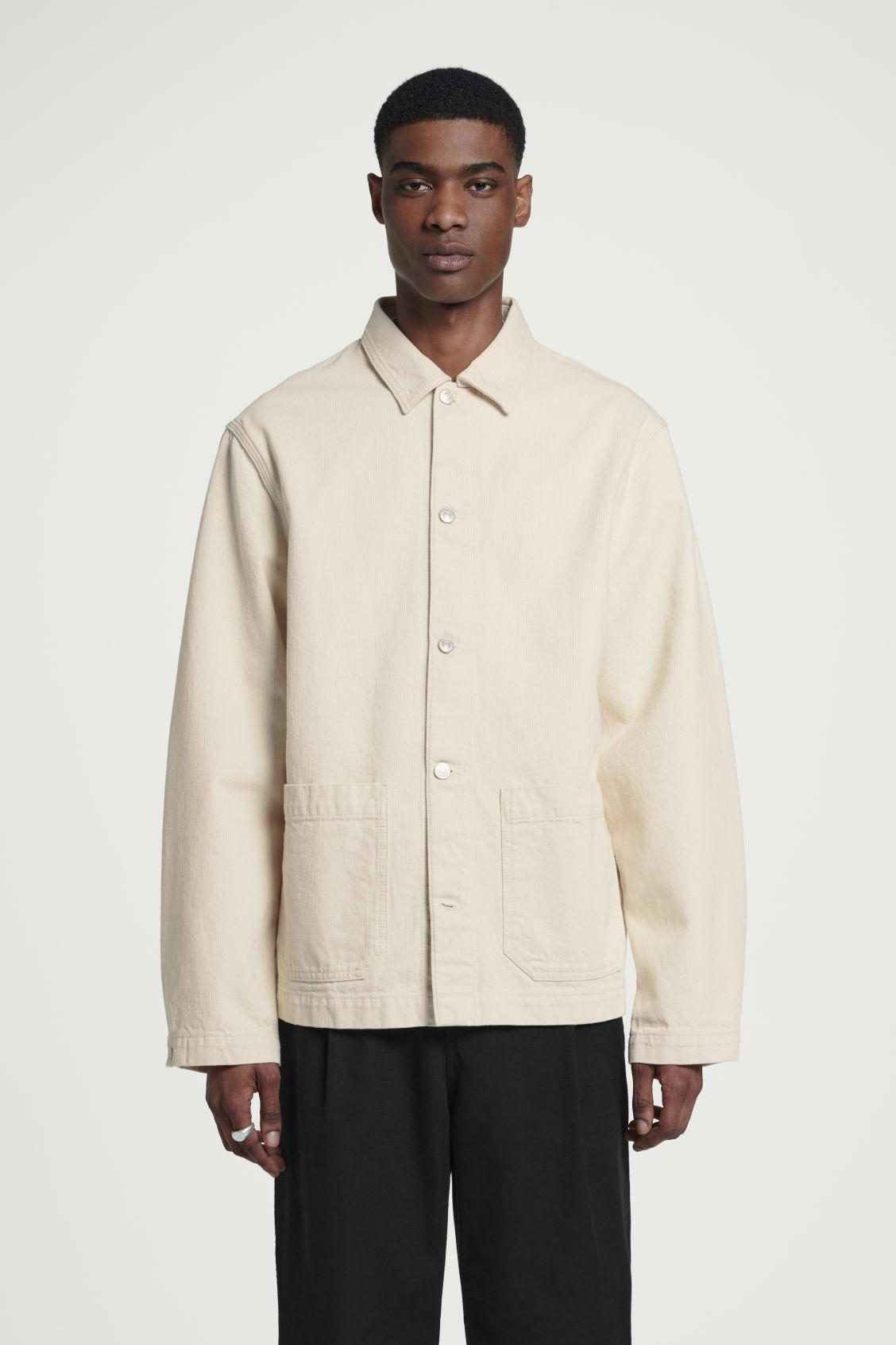 RELAXED CHAINSTITCHED DENIM OVERSHIRT Product Image