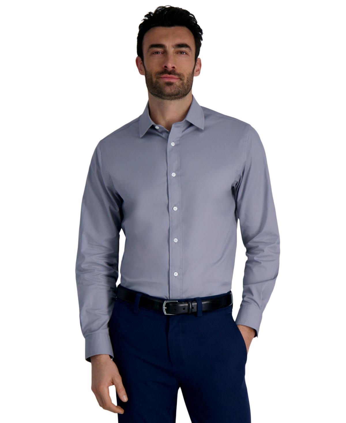 Mens Haggar Premium Comfort Classic Fit Dress Shirt Purple Product Image