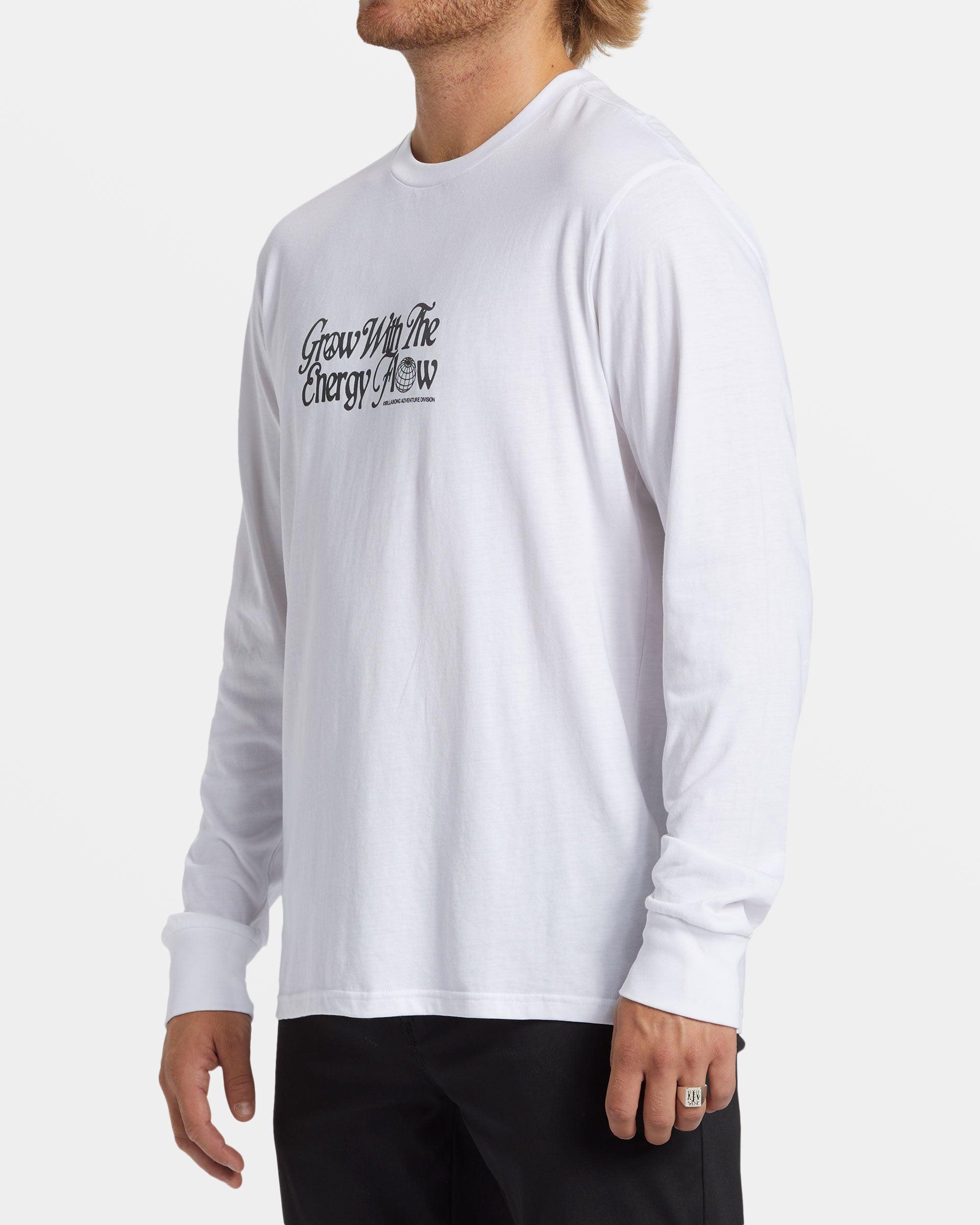 Grow Long Sleeve T-shirt - White Male Product Image
