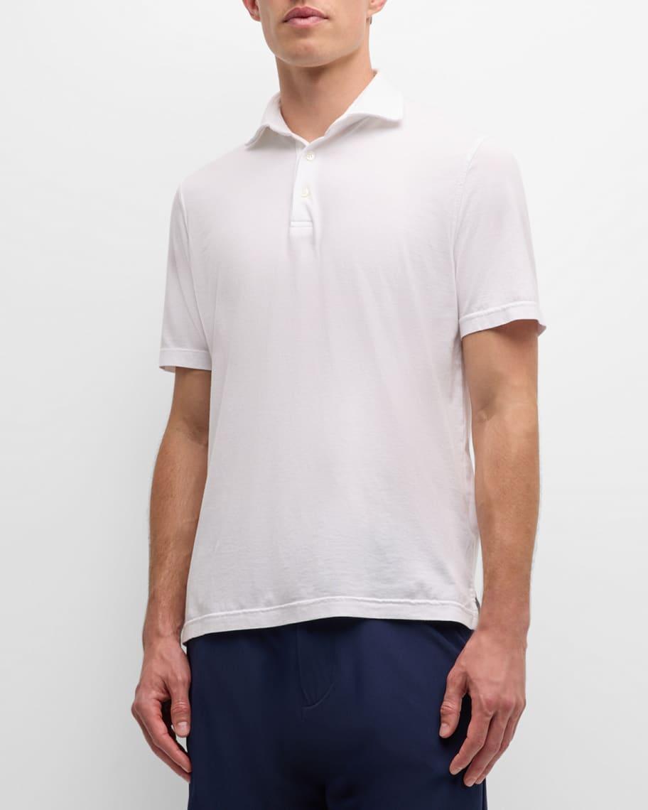 Men's Zero Cotton Jersey Frosted Polo Shirt Product Image