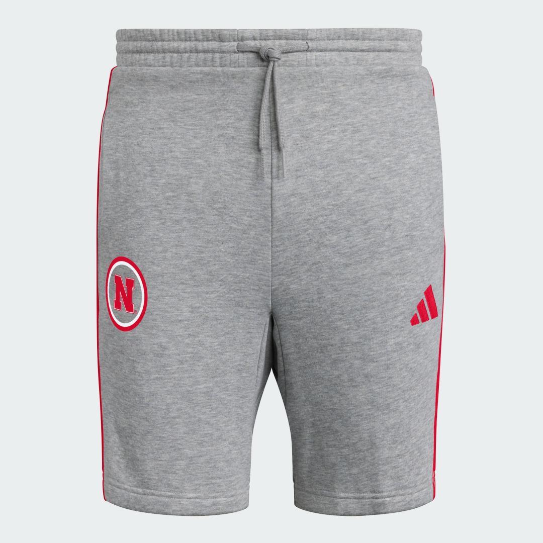 adidas Texas A&M Aggies Essentials 3-Stripes Short Medium Grey Heather S Mens Product Image