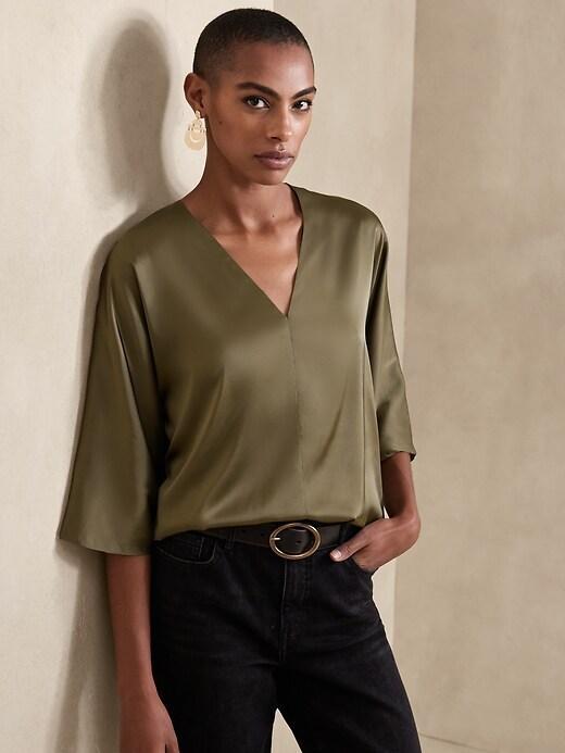 V-Neck Dolman Top Product Image