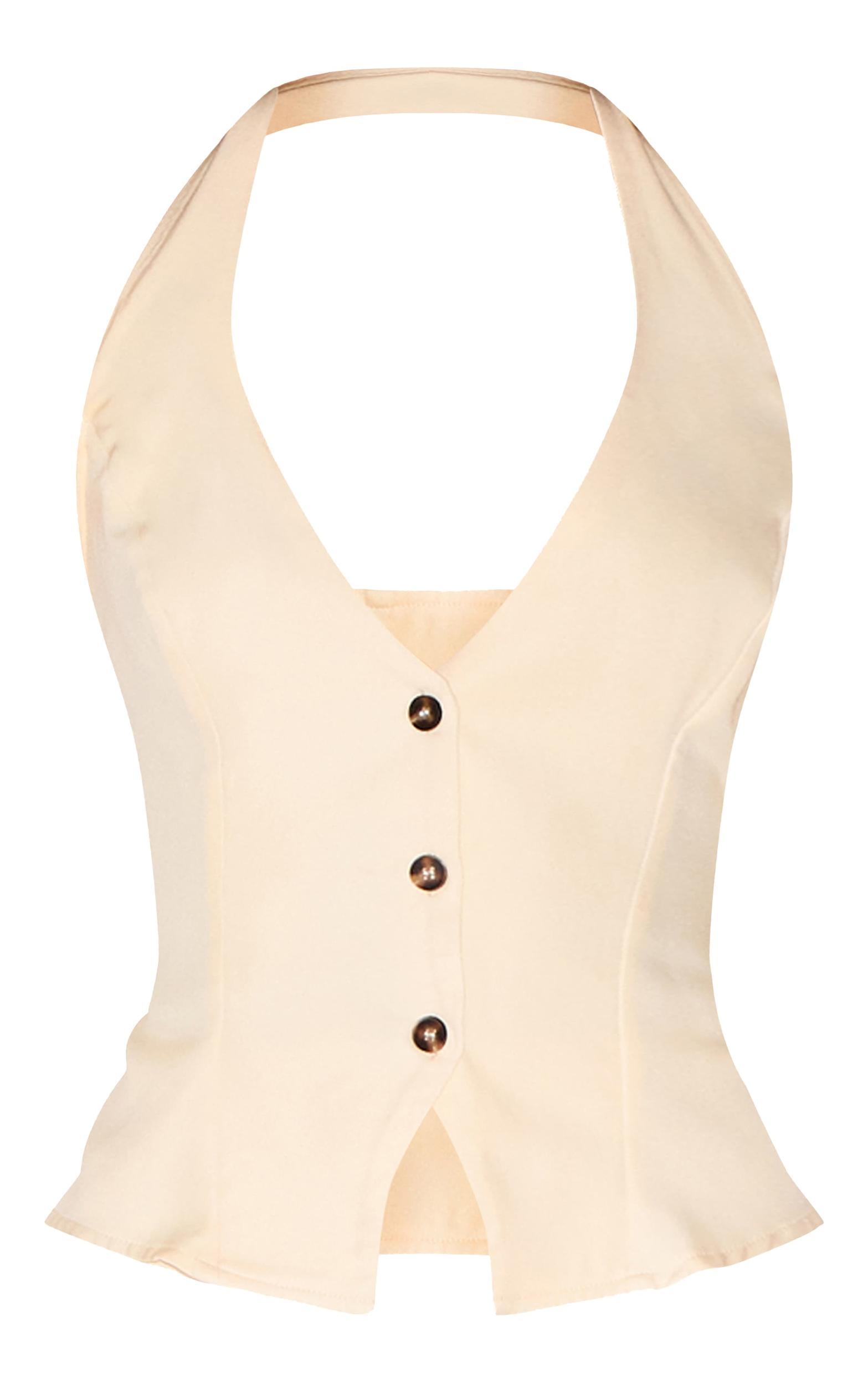 Butter Cream Vest Detail Maxi Dress Product Image