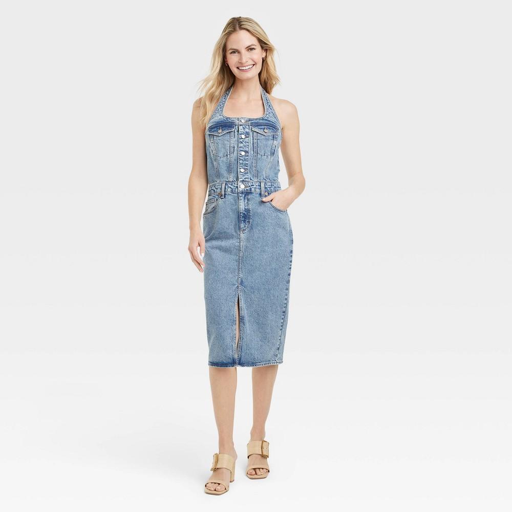 Women's Denim Midi Dress - Universal Thread™ Product Image