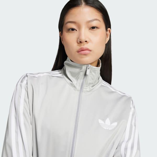 adidas Adicolor Classic Firebird Loose Track Top Grey Two S Womens Product Image