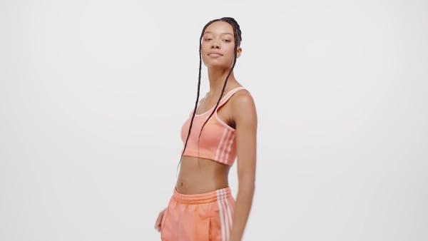 adidas Adicolor 3-Stripes Bra Top White 2XL Womens Product Image