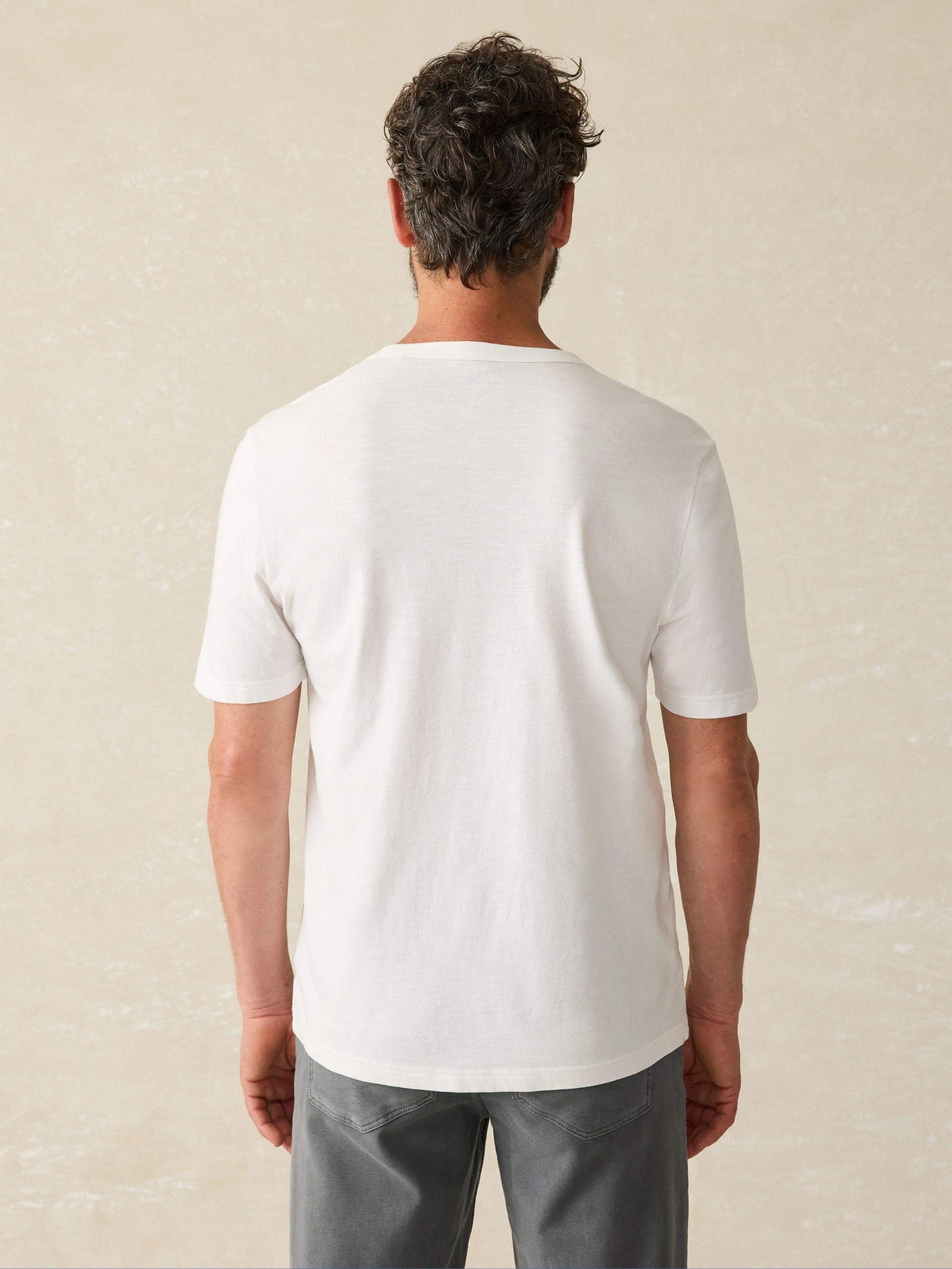 Sunwashed Pocket Tee - White Male Product Image