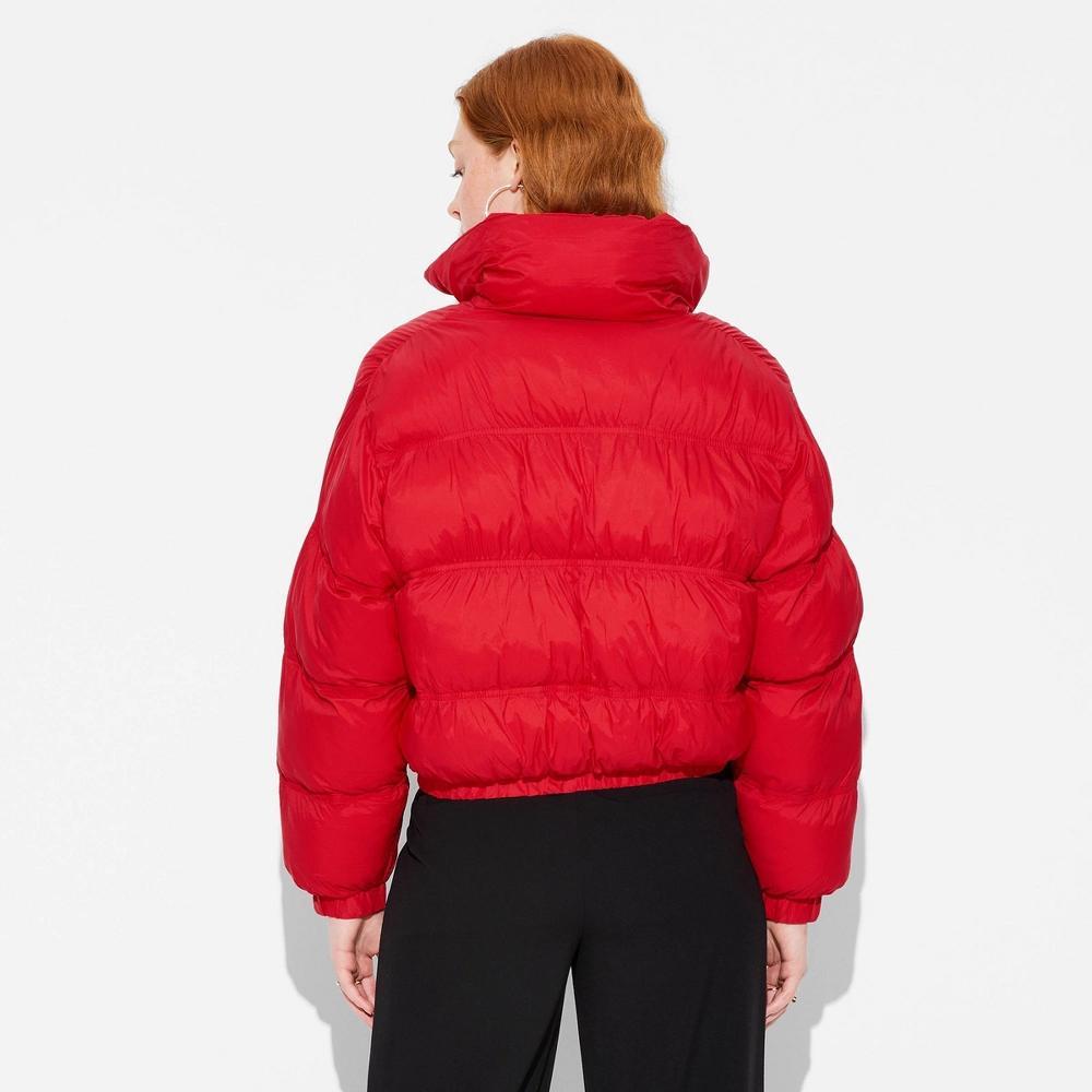 Womens Puffer Jacket - Wild Fable Red XXS Product Image