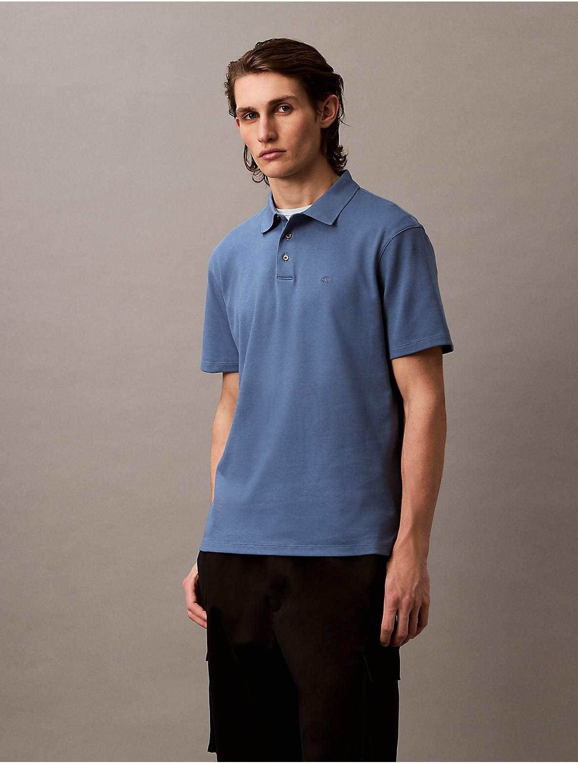 Calvin Klein Men's Supima Cotton Classic Polo Shirt - Black - M Product Image