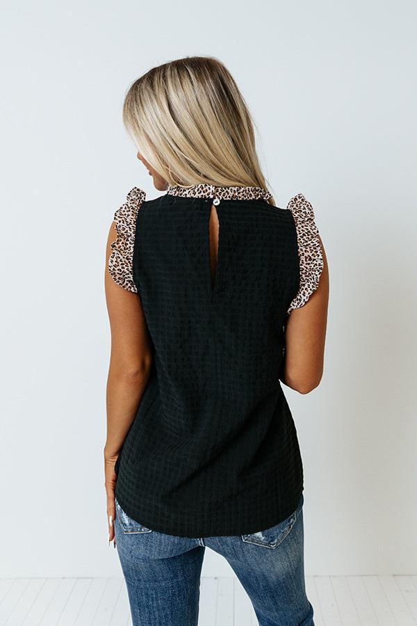 New Timezone Shift Top In Black Product Image