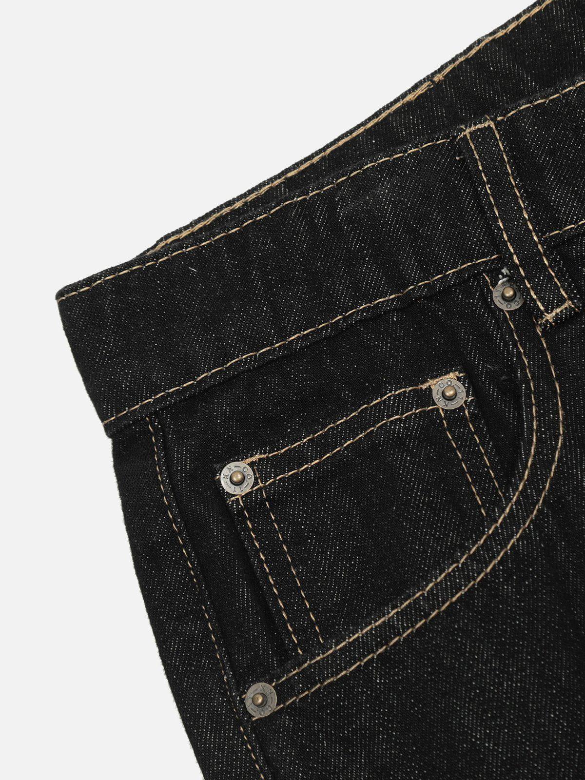 Aelfric Eden Rolled Hem Foot Mouth Jeans Product Image