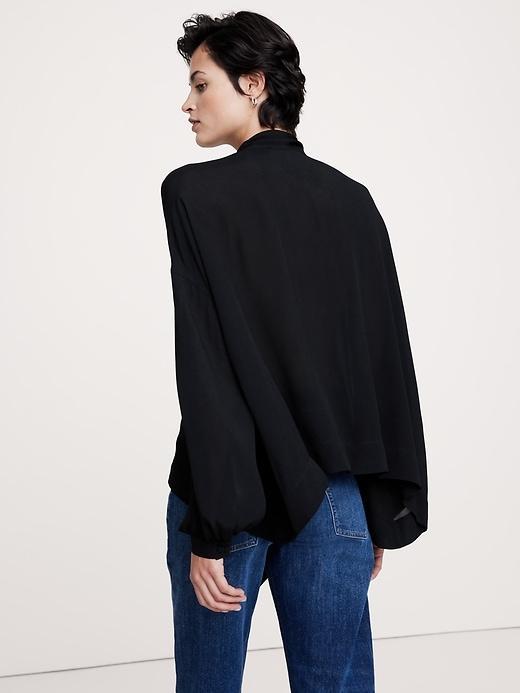 Georgette Cross-Tie Trapeze Top Product Image