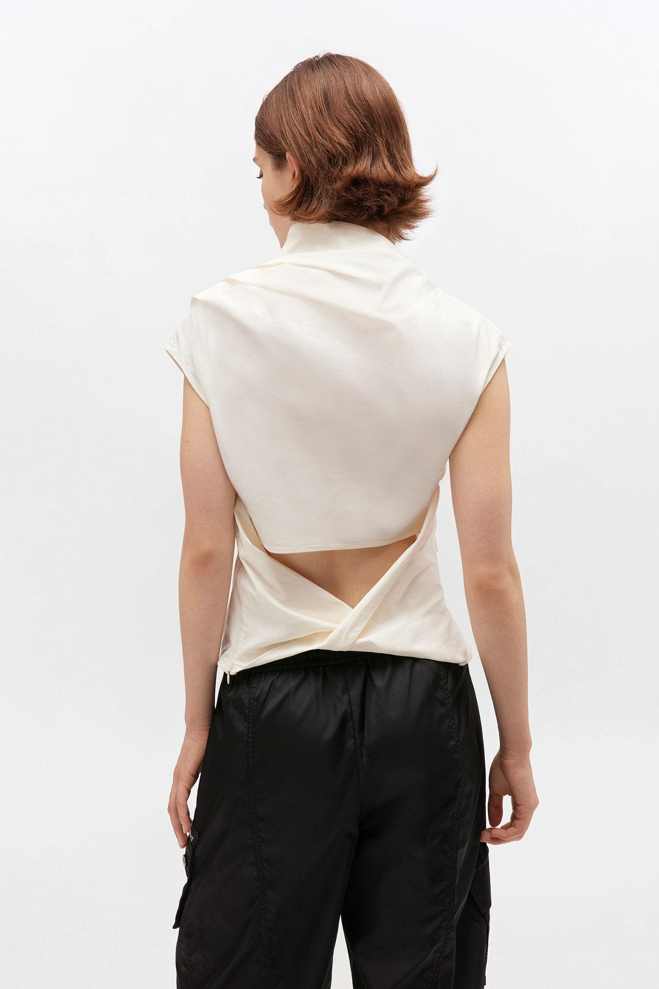 Ivory Ruched Top Product Image