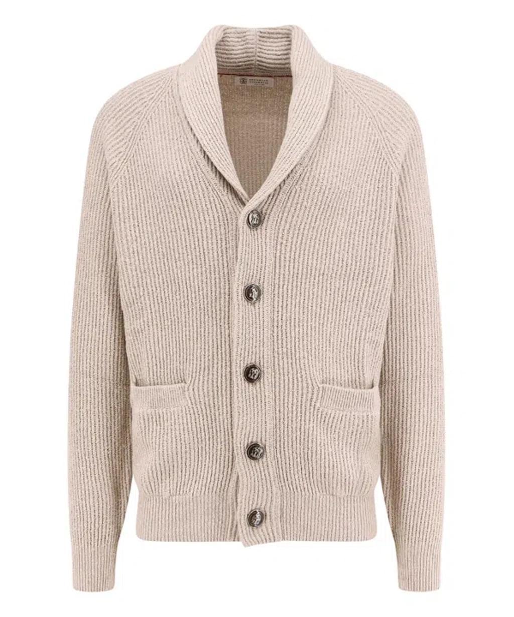 BRUNELLO CUCINELLI Cardigan In Beige Product Image