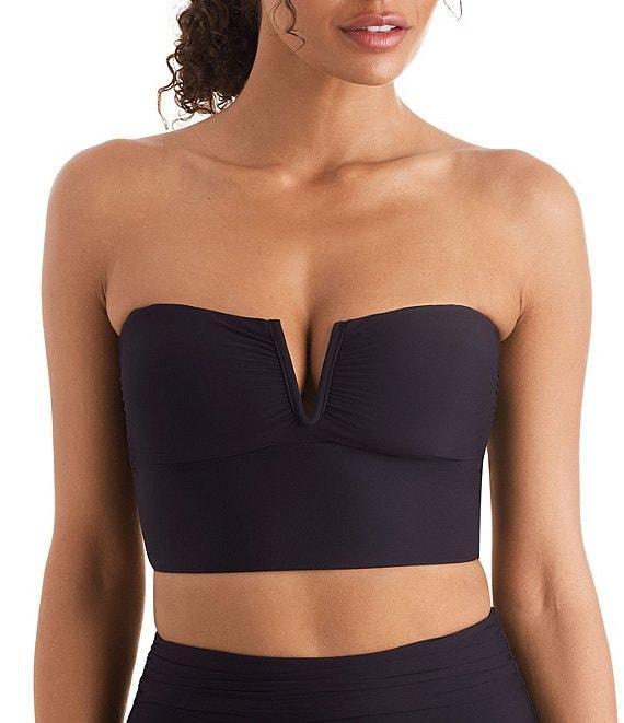 Mimi Flamingo Soleil Solids V-Neck Convertible Straps Midkini Swim Top Product Image
