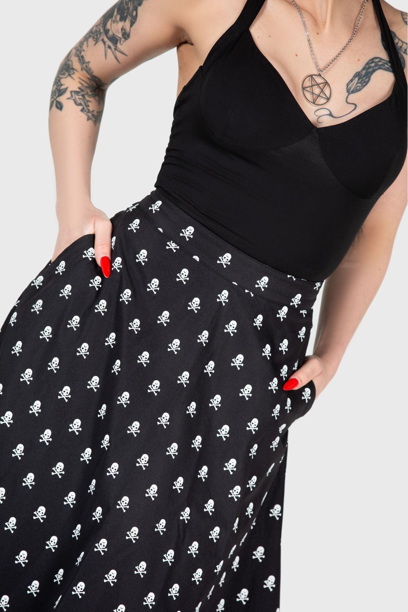 Lay Dead Midi Skirt Female Product Image