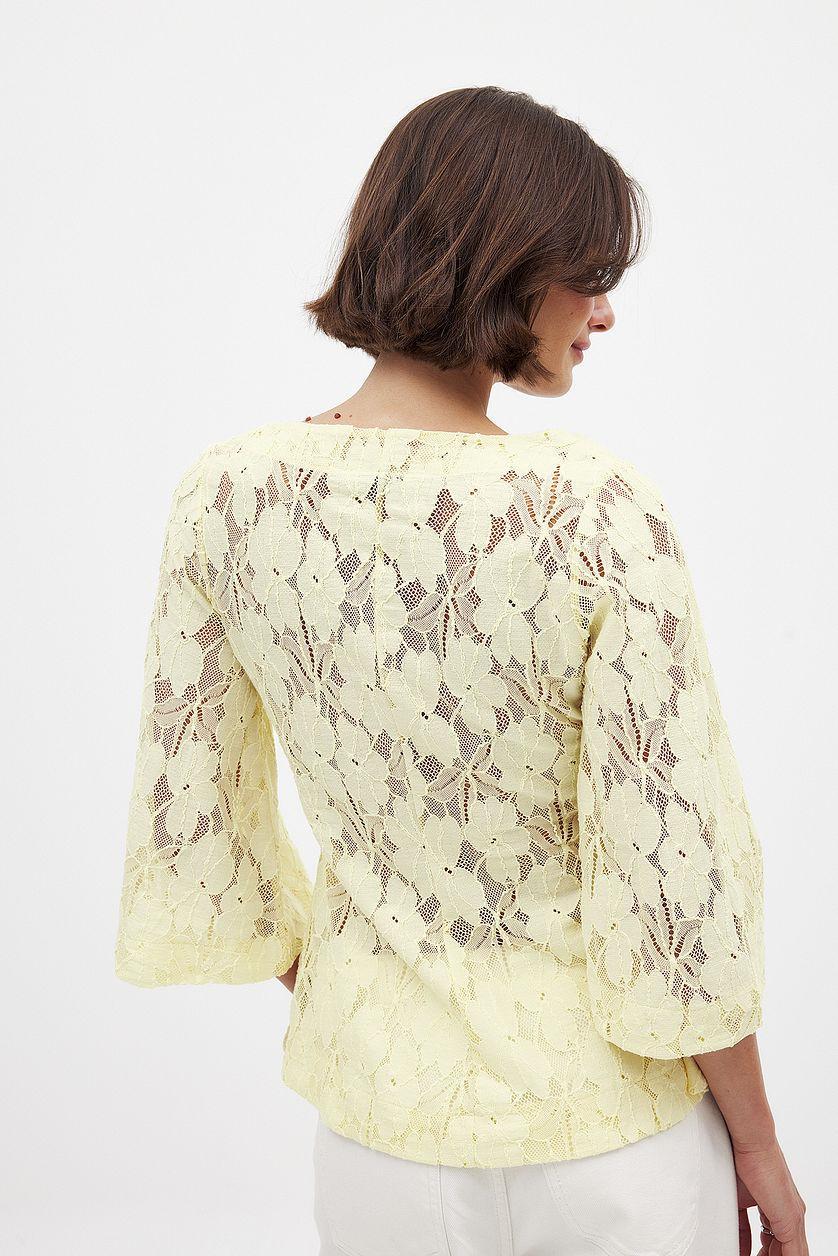 Short Sleeve Tie Top Product Image