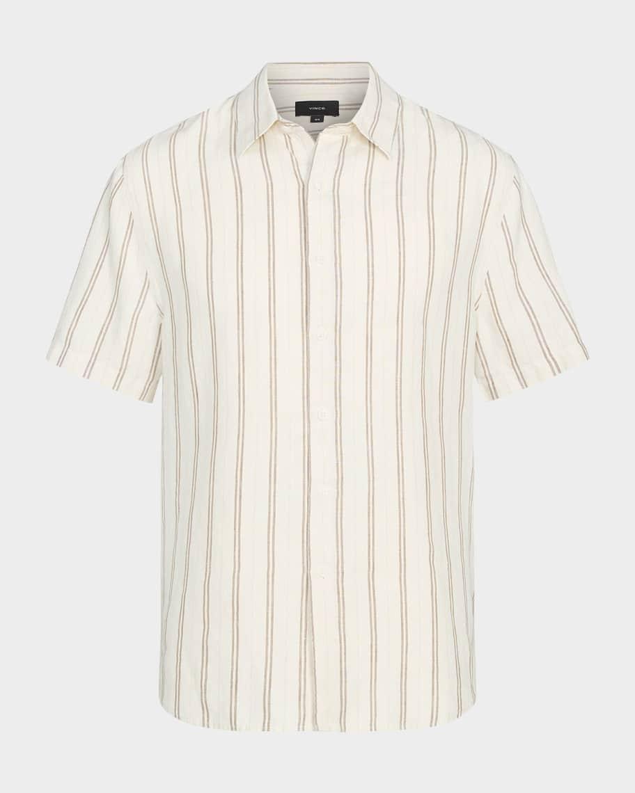 Mens Classic Striped Sport Shirt Product Image