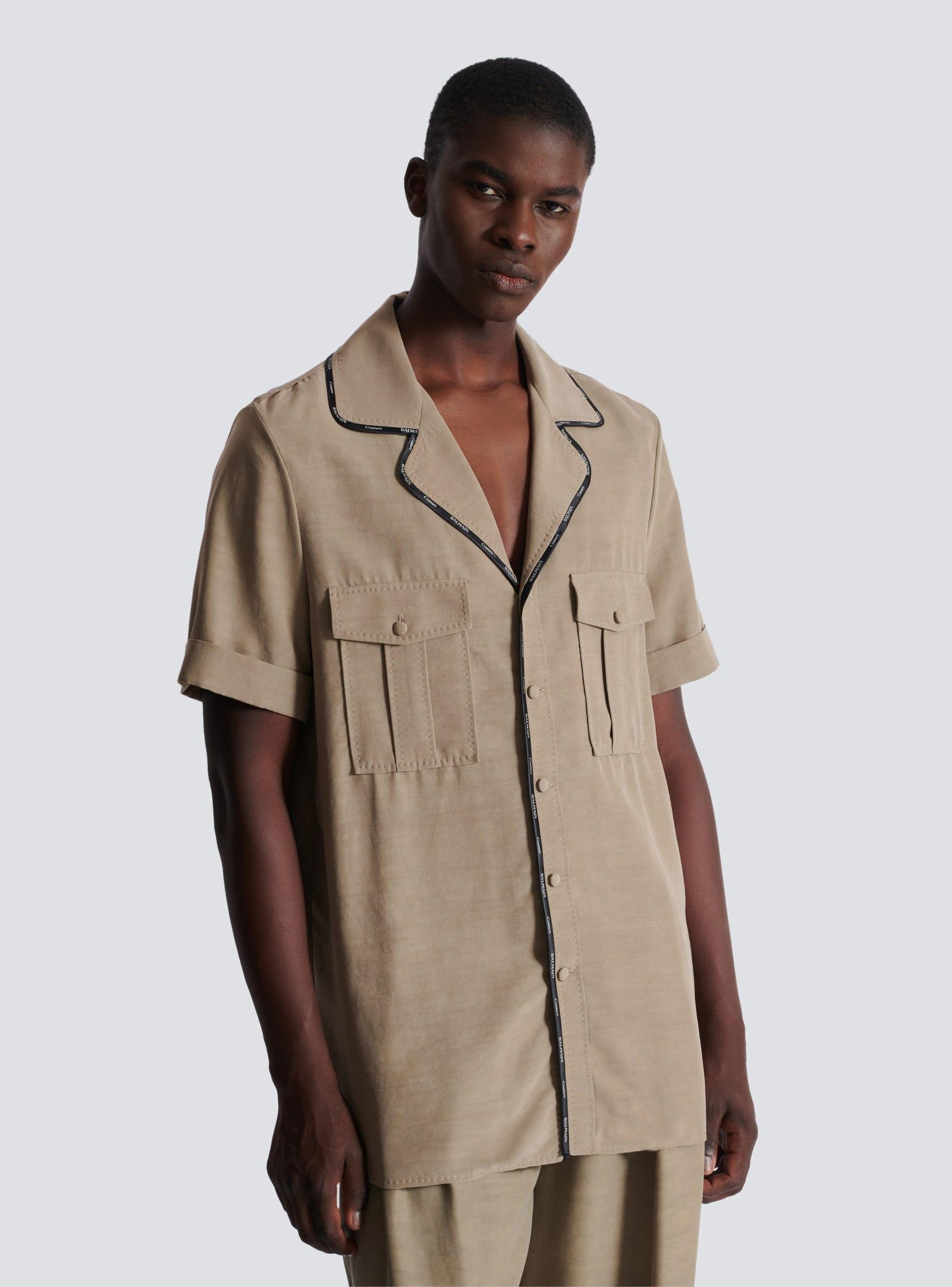 Cupro pyjama shirt with pockets Product Image