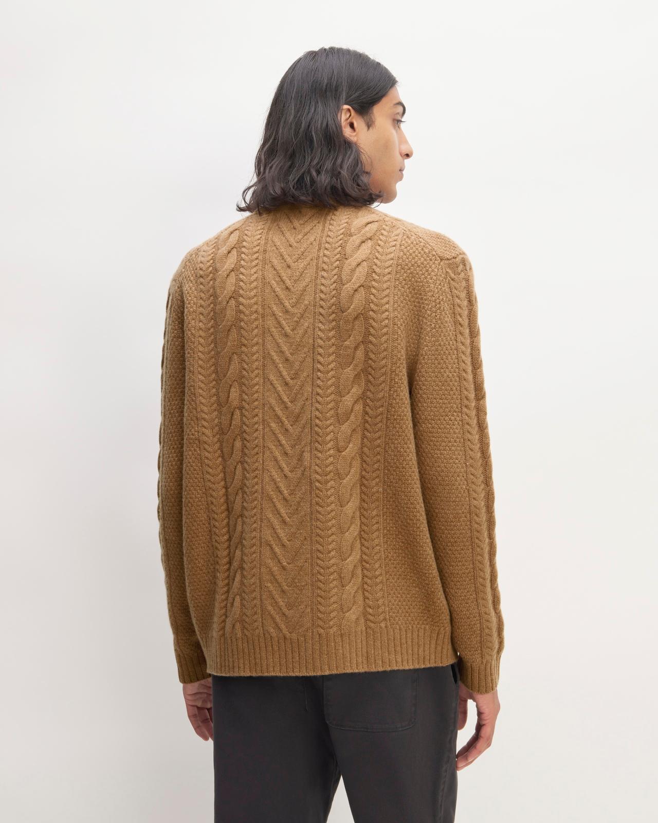The Felted Merino Cable-Knit Crew Product Image