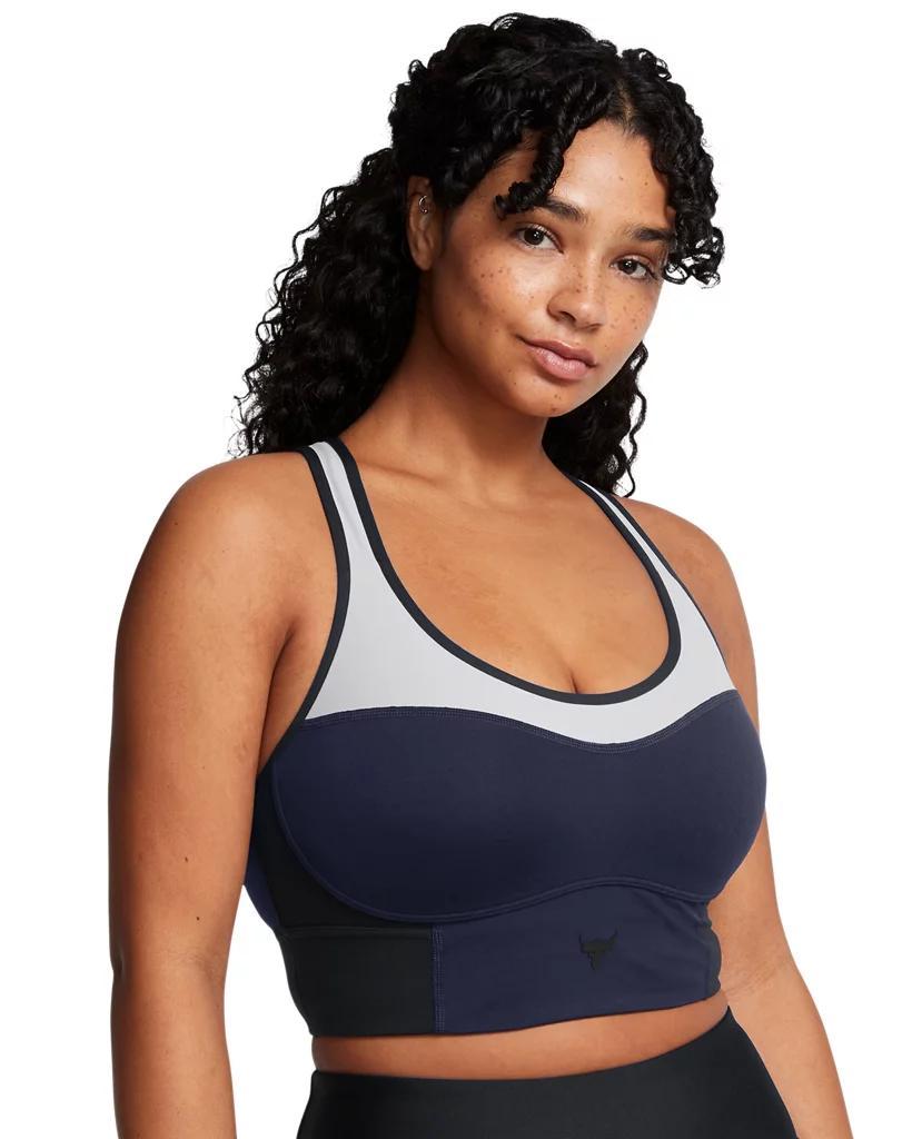 Women's Project Rock Infinity Mid Longline Lets Go Bra Product Image