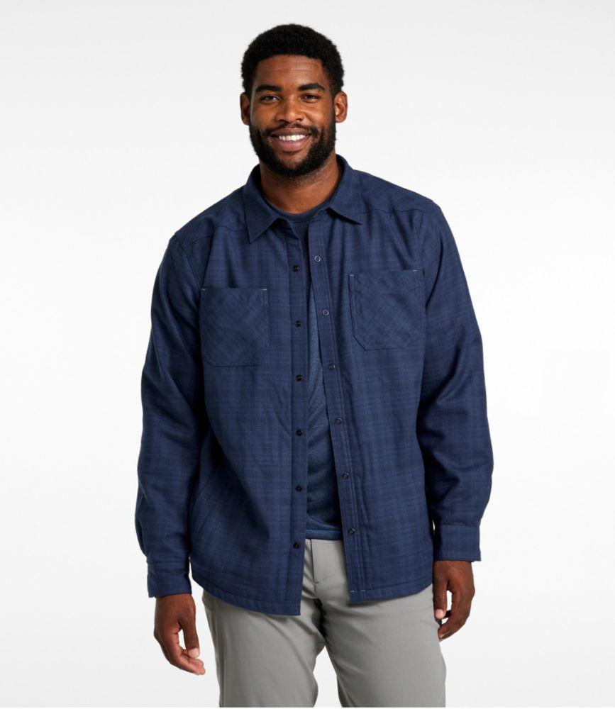 
                            Men's Katahdin Performance Flannel Shirt-Jacket, Hi-Pile Fleece-Lined Solid
                         Product Image