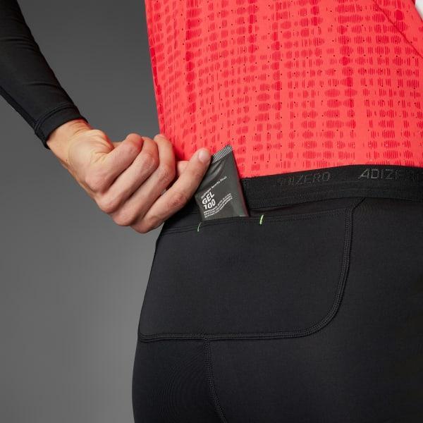 adidas Adizero Control Running Short Leggings Black 2XL Mens Product Image