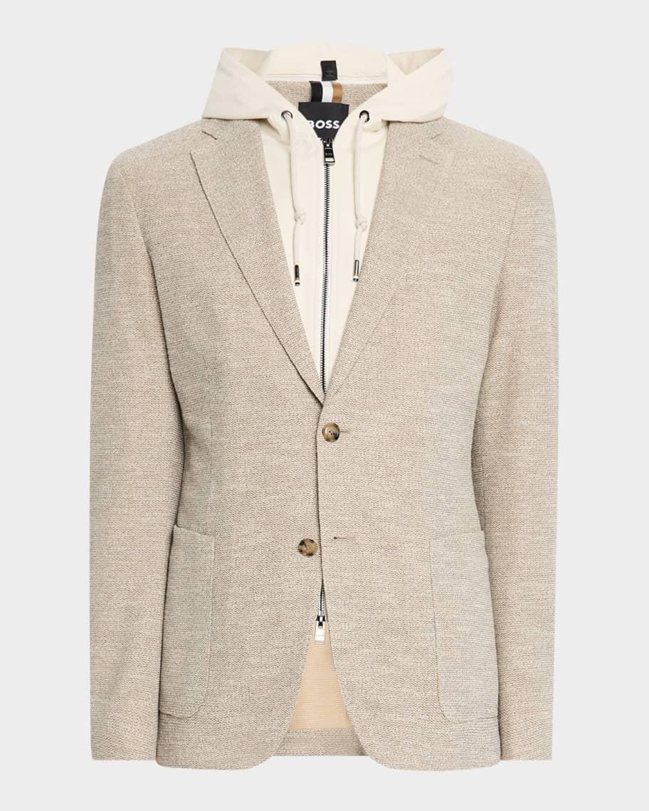 Mens Hanry Sport Coat with Inset Hoodie Product Image