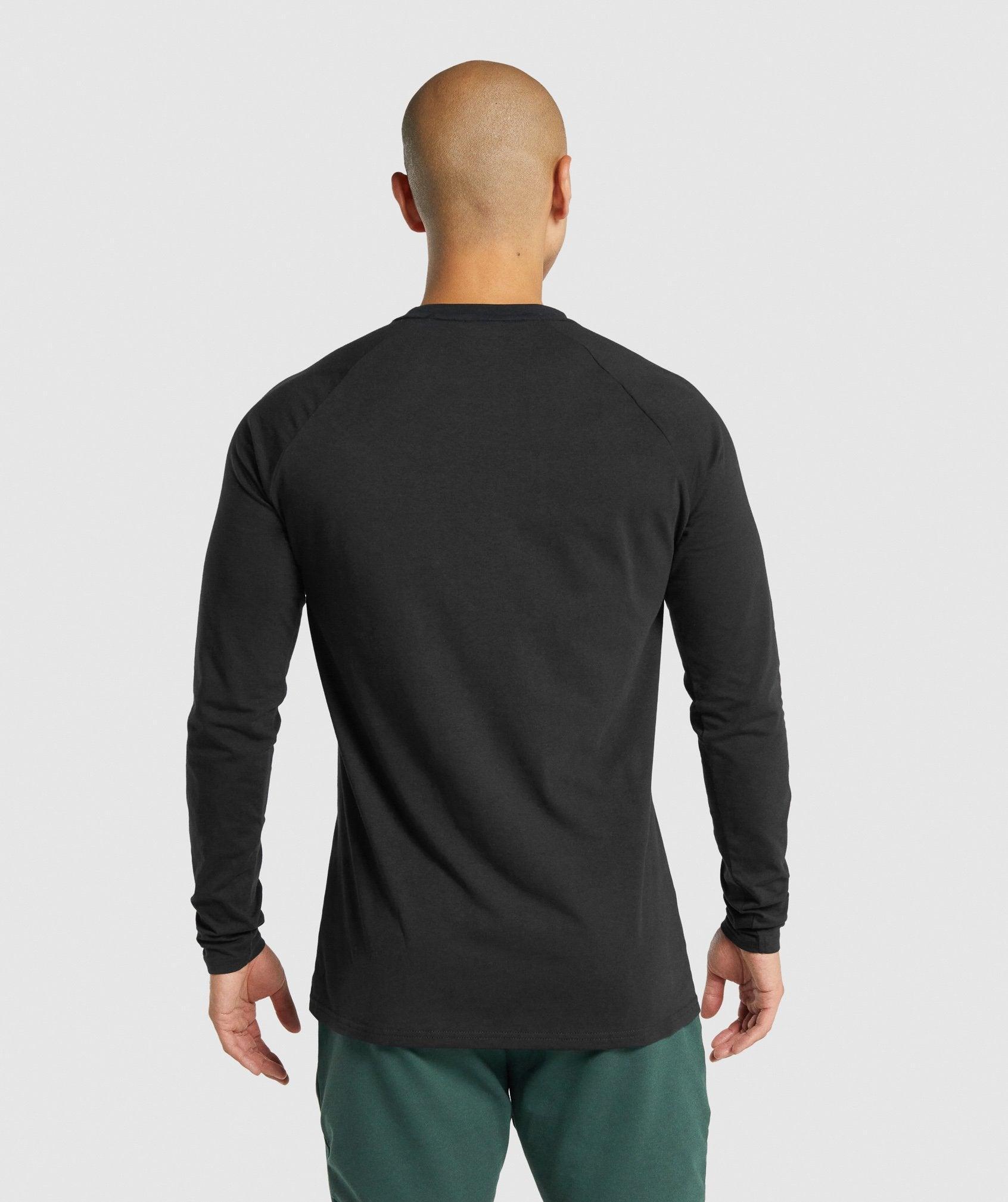 Gymshark Critical 2.0 Long Sleeve T-Shirt - Black Male Product Image