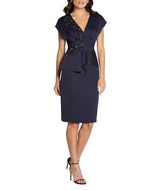 Womens V-Neck Cocktail Dress Product Image