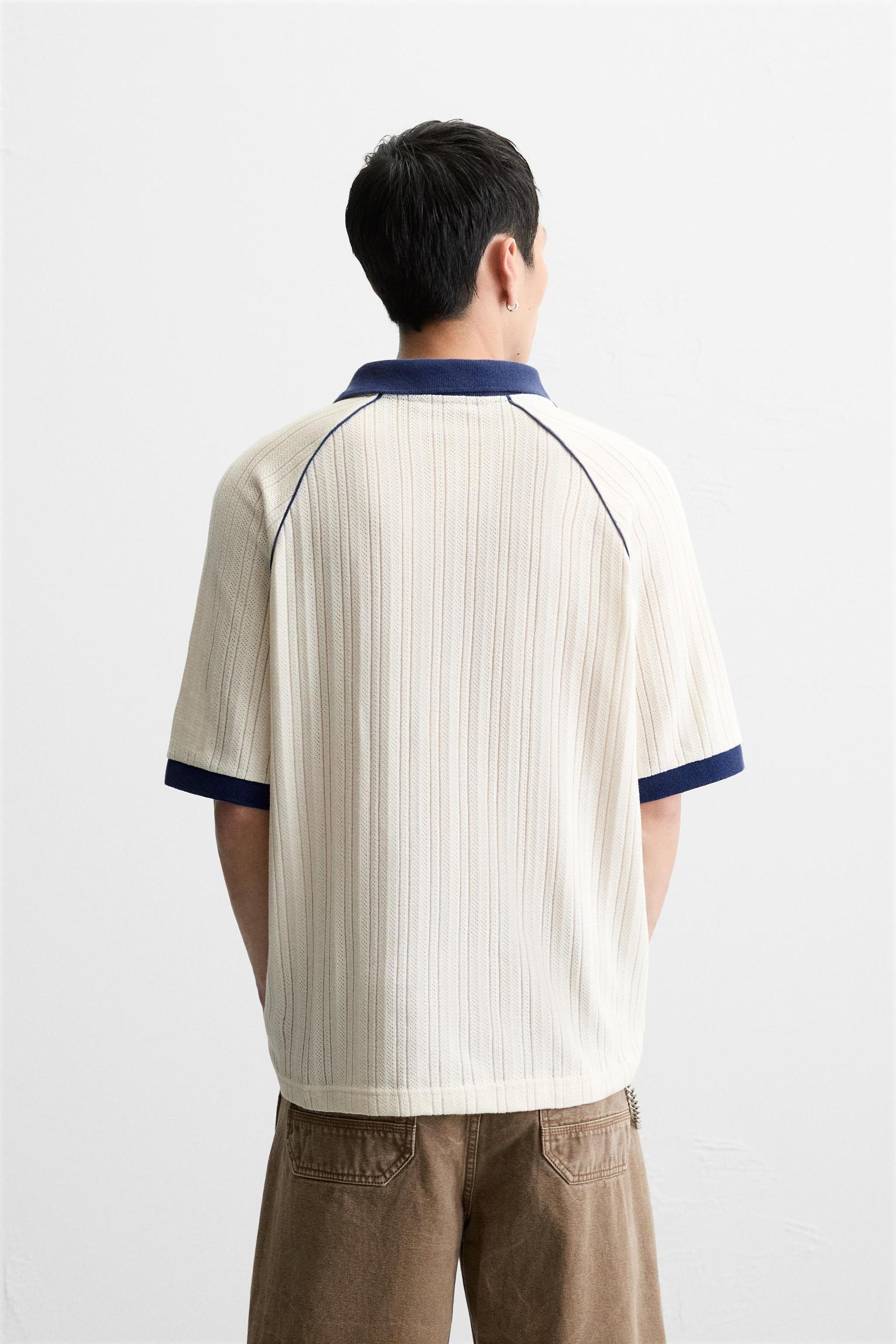 EMBROIDERED JACQUARD POLO SHIRT Product Image