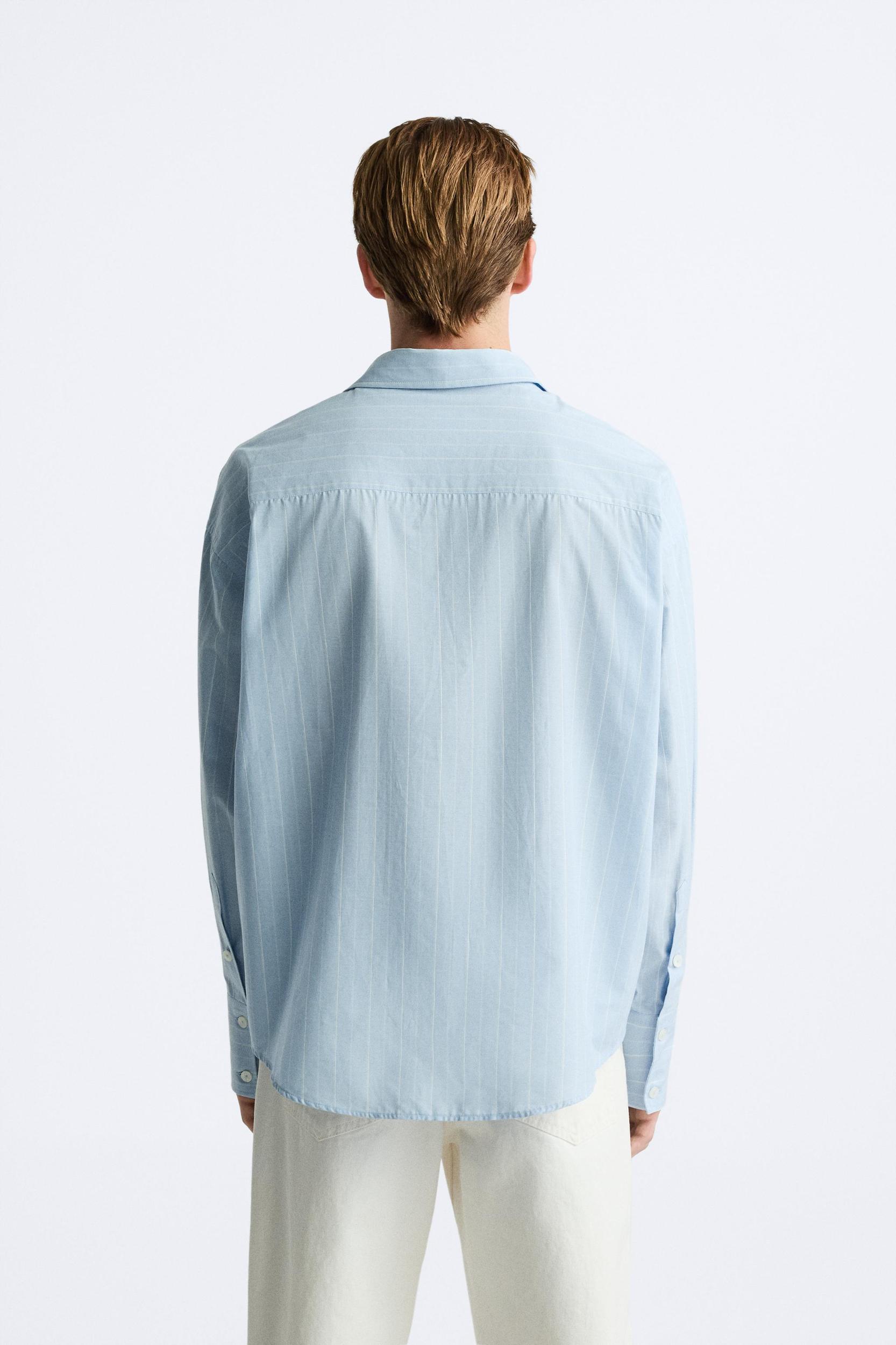 BOXY FIT STRIPED SHIRT Product Image