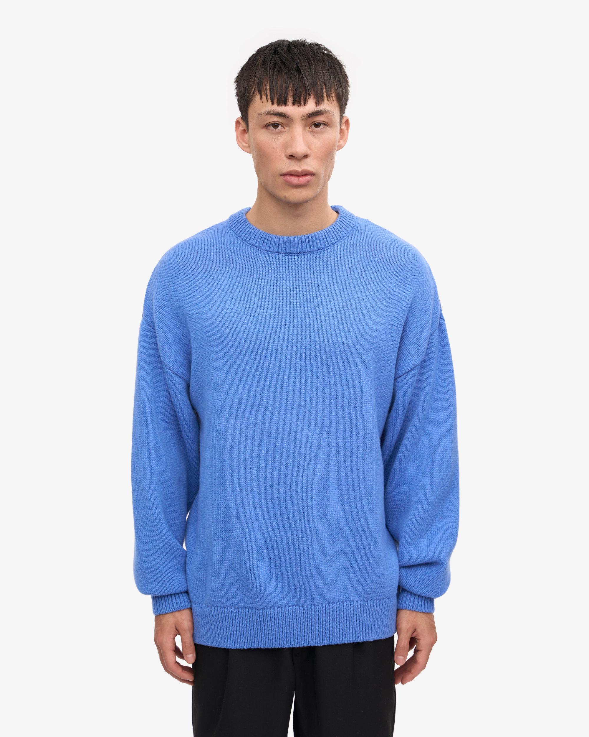 Oversized Merino Wool Crew - Magenta Blaze Product Image