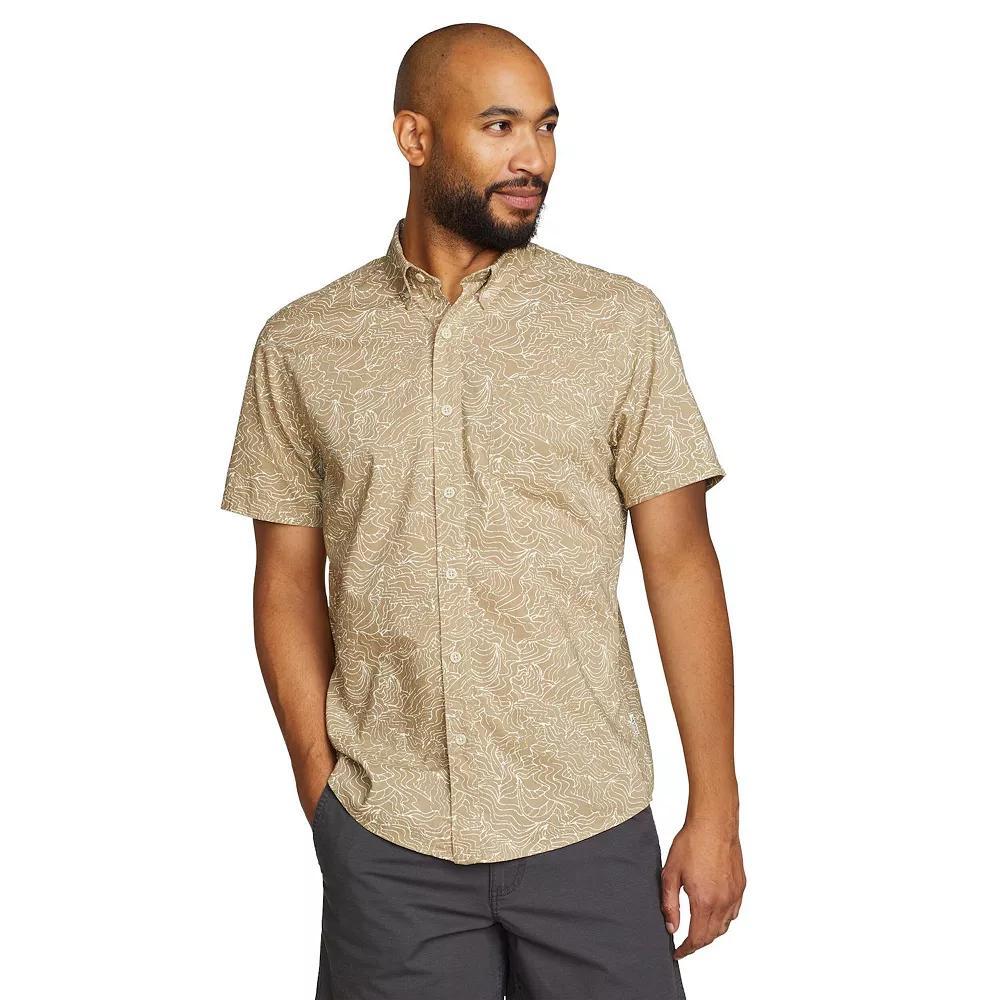 Big & Tall Eddie Bauer Short Sleeve Baja Shirt, Men's, Size: 4XB, Light Green Product Image