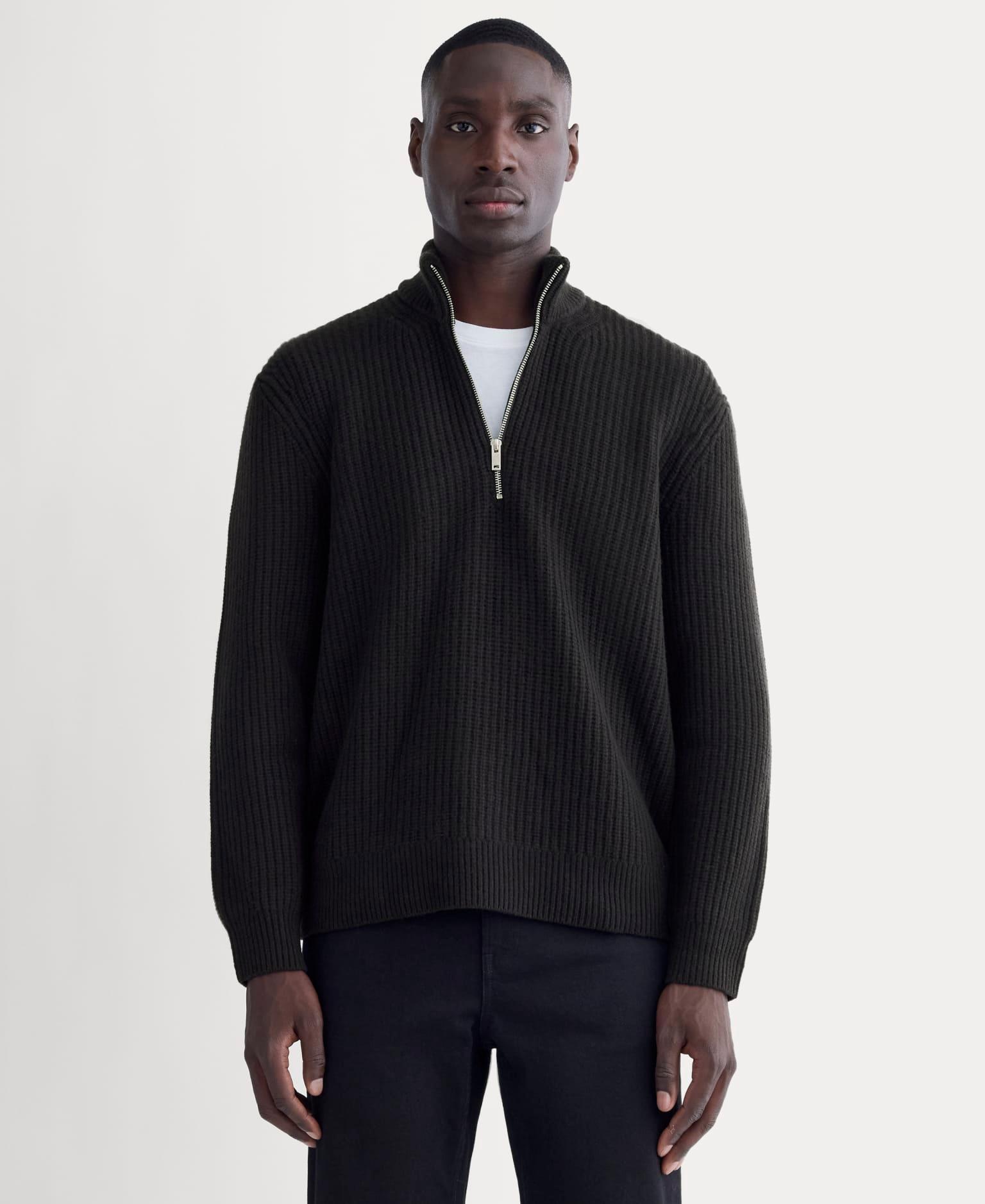 Mens Felted Merino Half-Zip Sweater by Everlane Product Image
