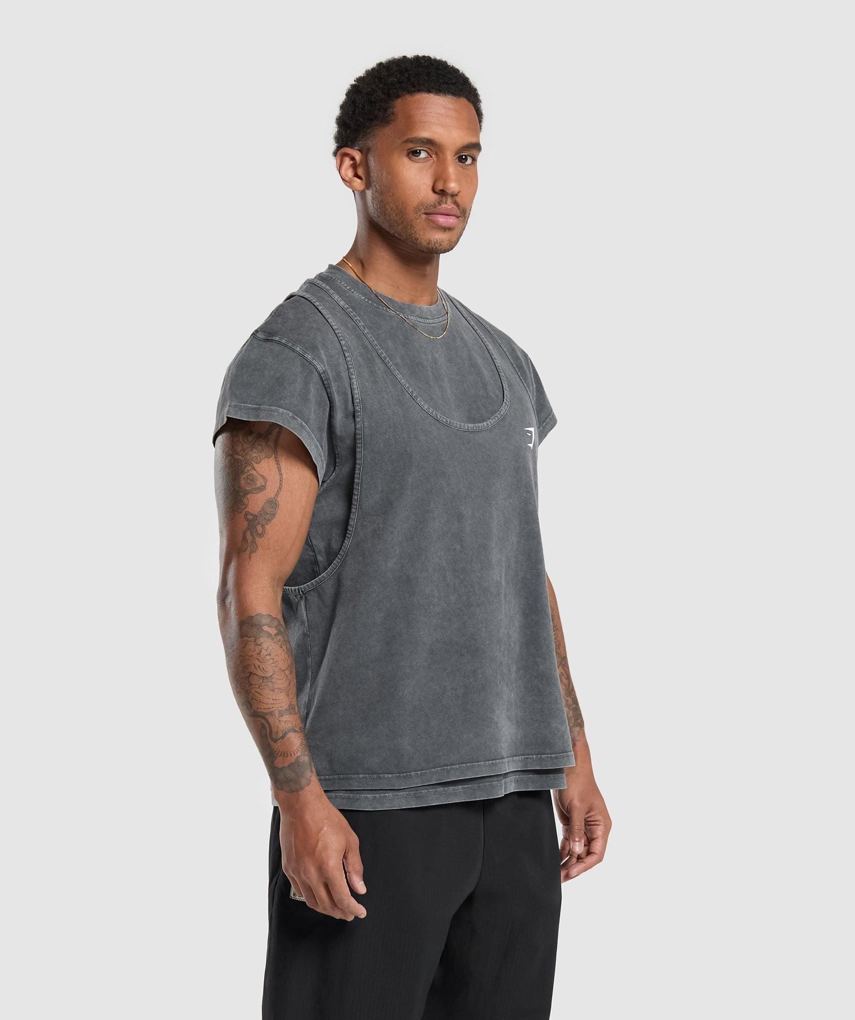 Washed Double Layer T-Shirt Product Image