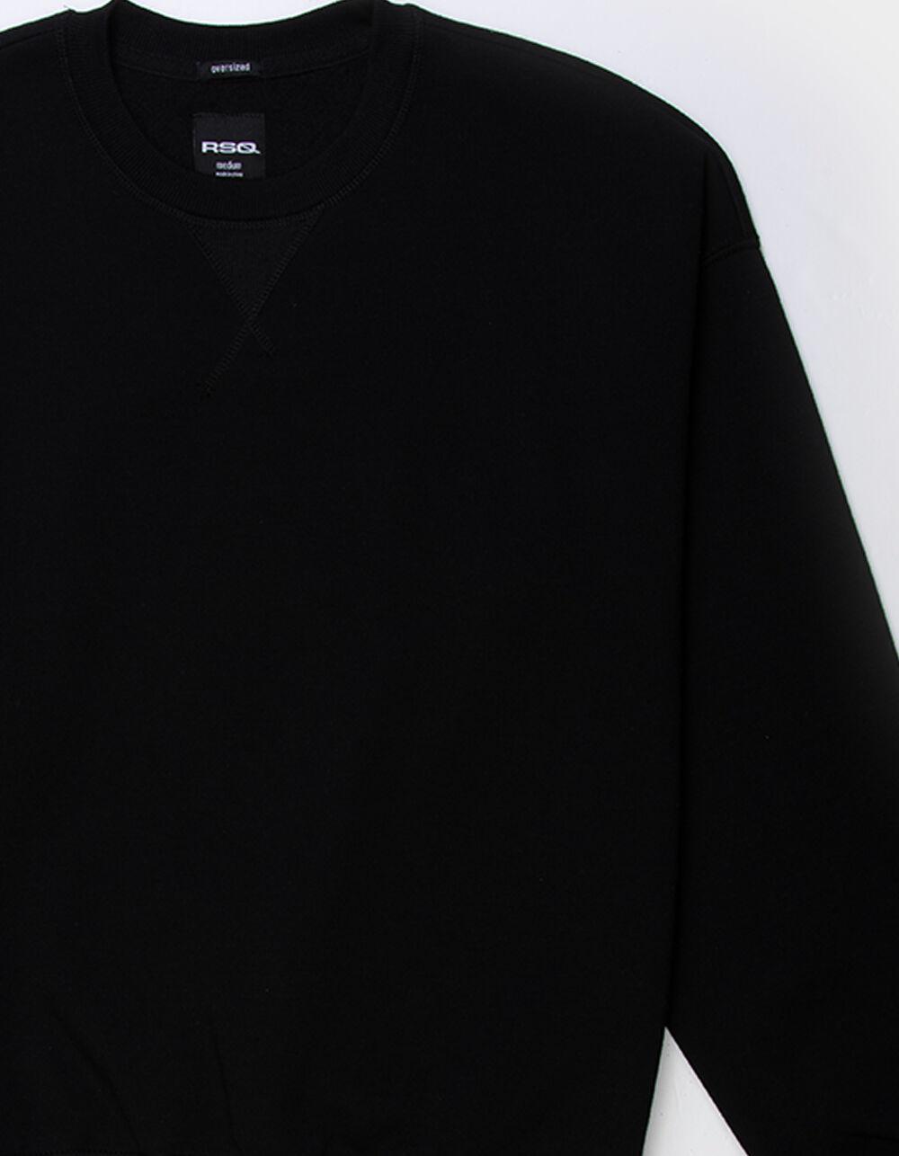 RSQ Mens Oversized Crewneck Sweatshirt - OLIVE Product Image