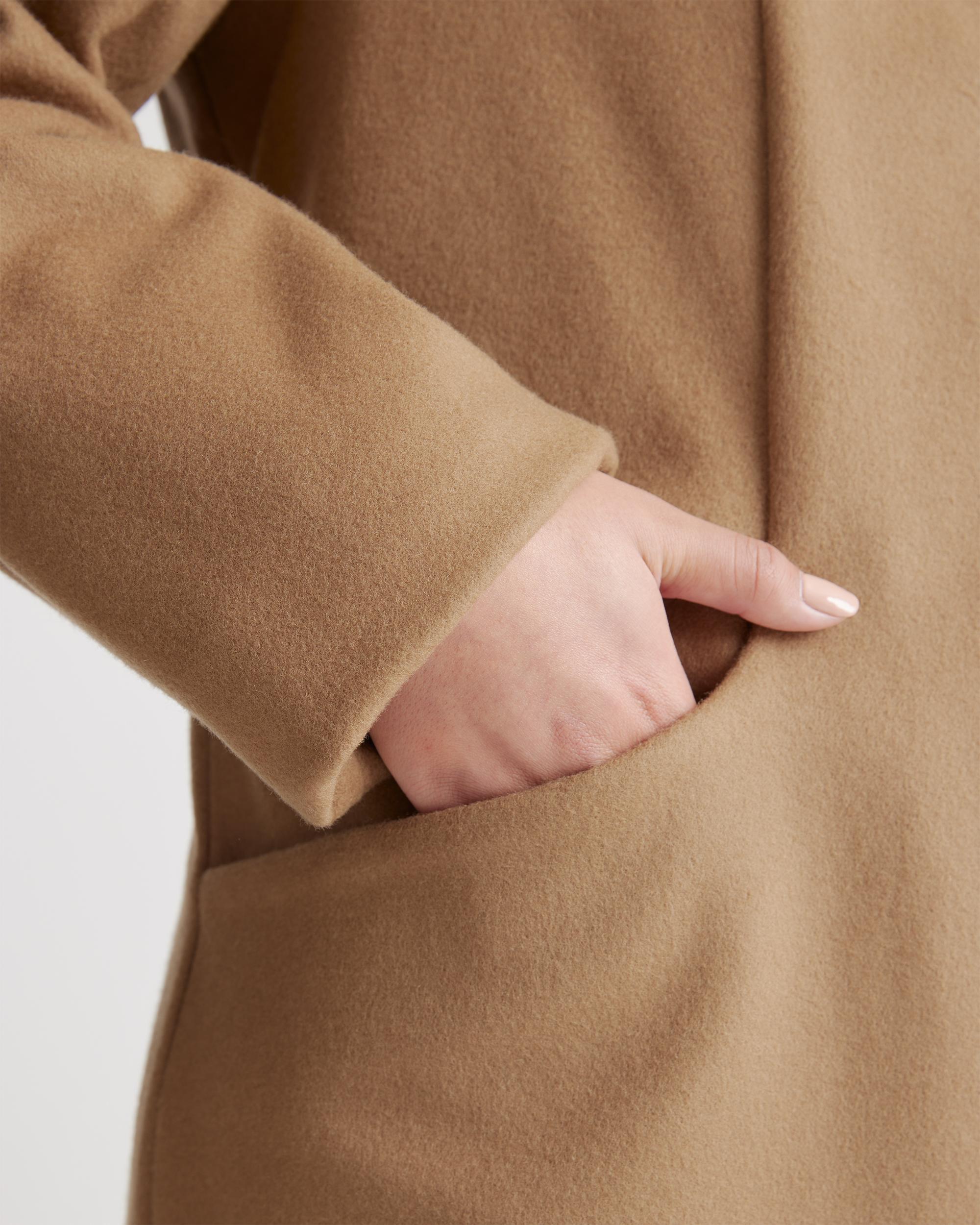 Quince | Women's Italian Wool Cocoon Coat Wool/Nylon Product Image