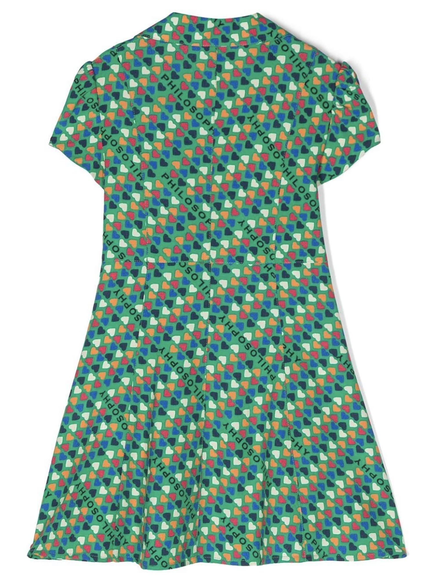 Philosophy Logo Print Short Sleeve Dress Product Image