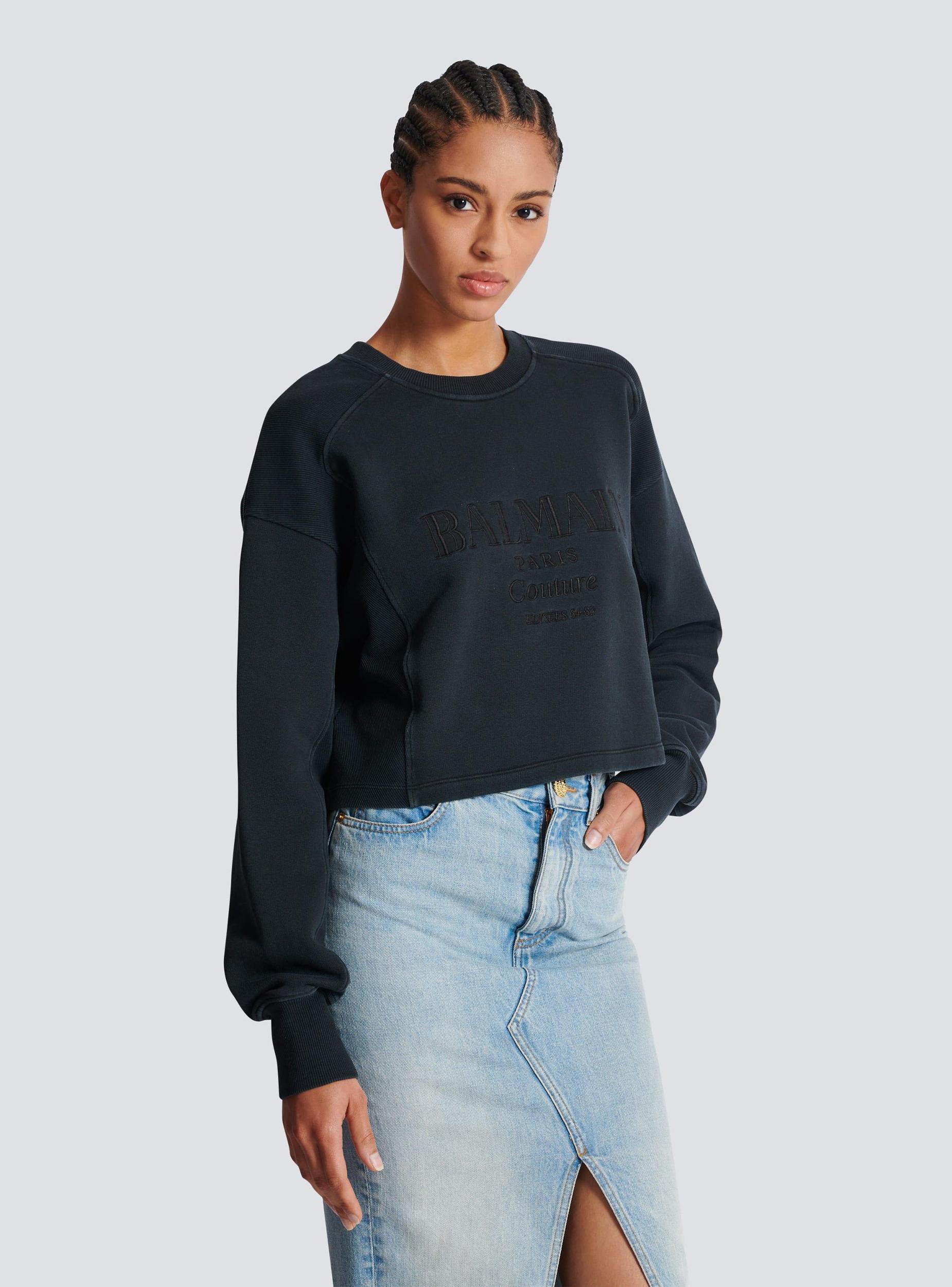 Balmain Couture embroidered sweatshirt Product Image