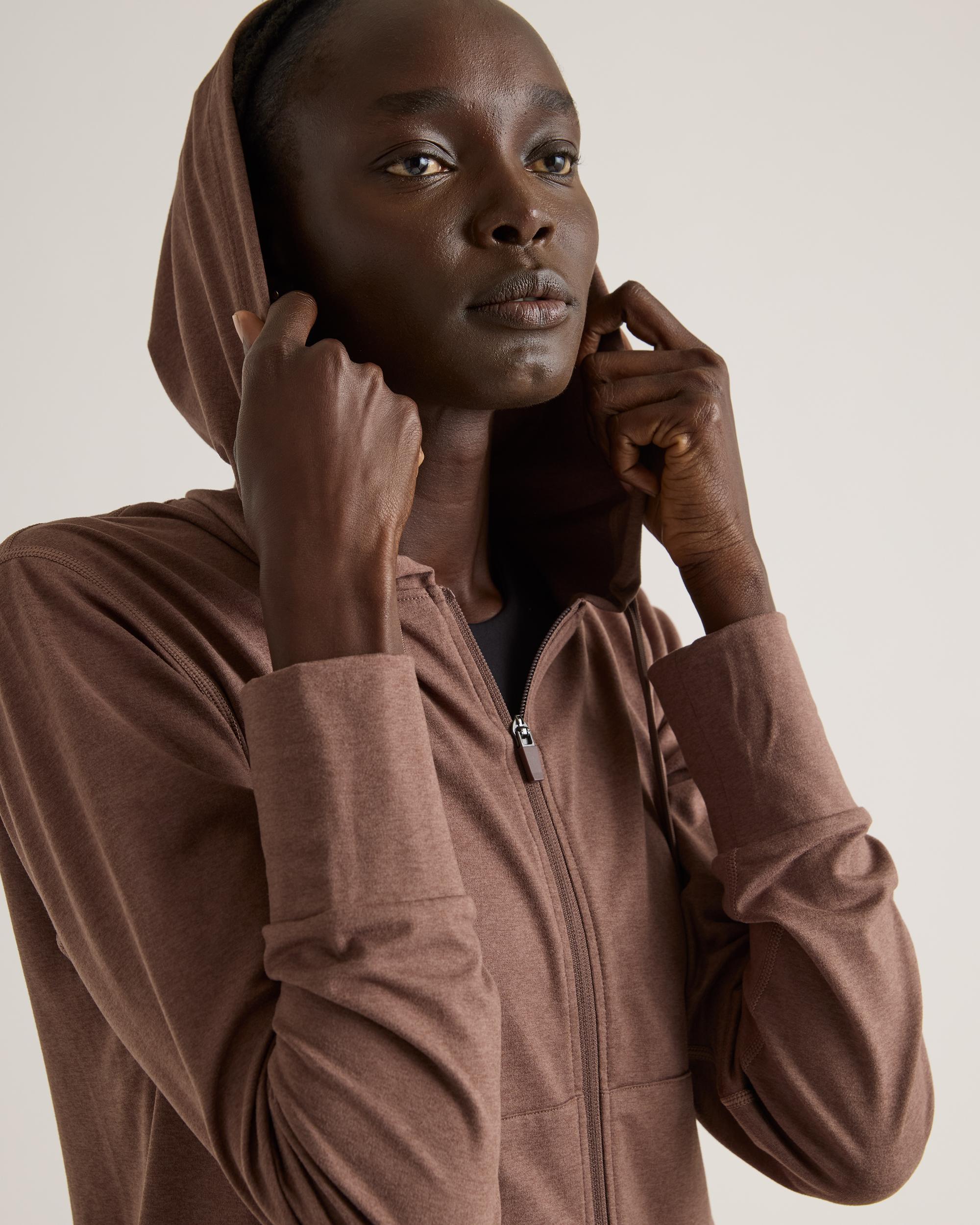 Quince | Women's Flowknit Full Zip Hoodie Size XL, Recycled Polyester Product Image