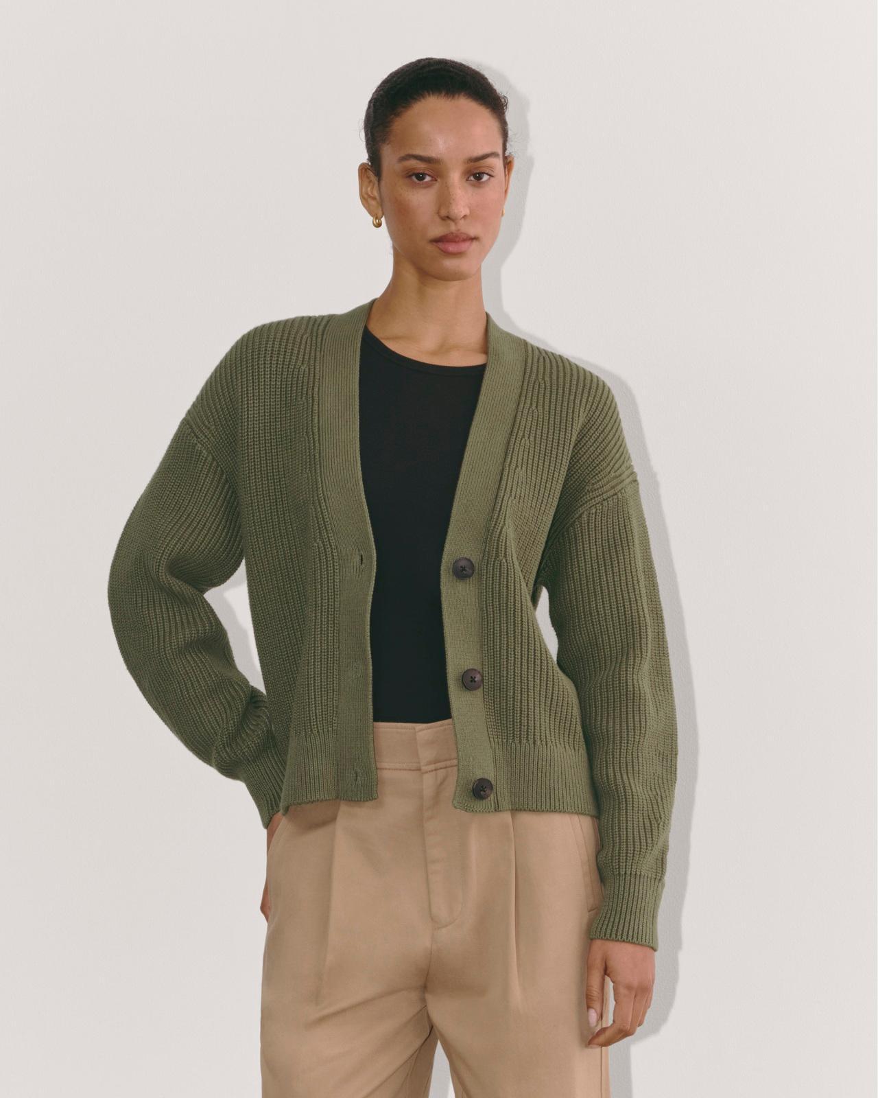 The Boxy Cardigan in Everyday Cotton Product Image